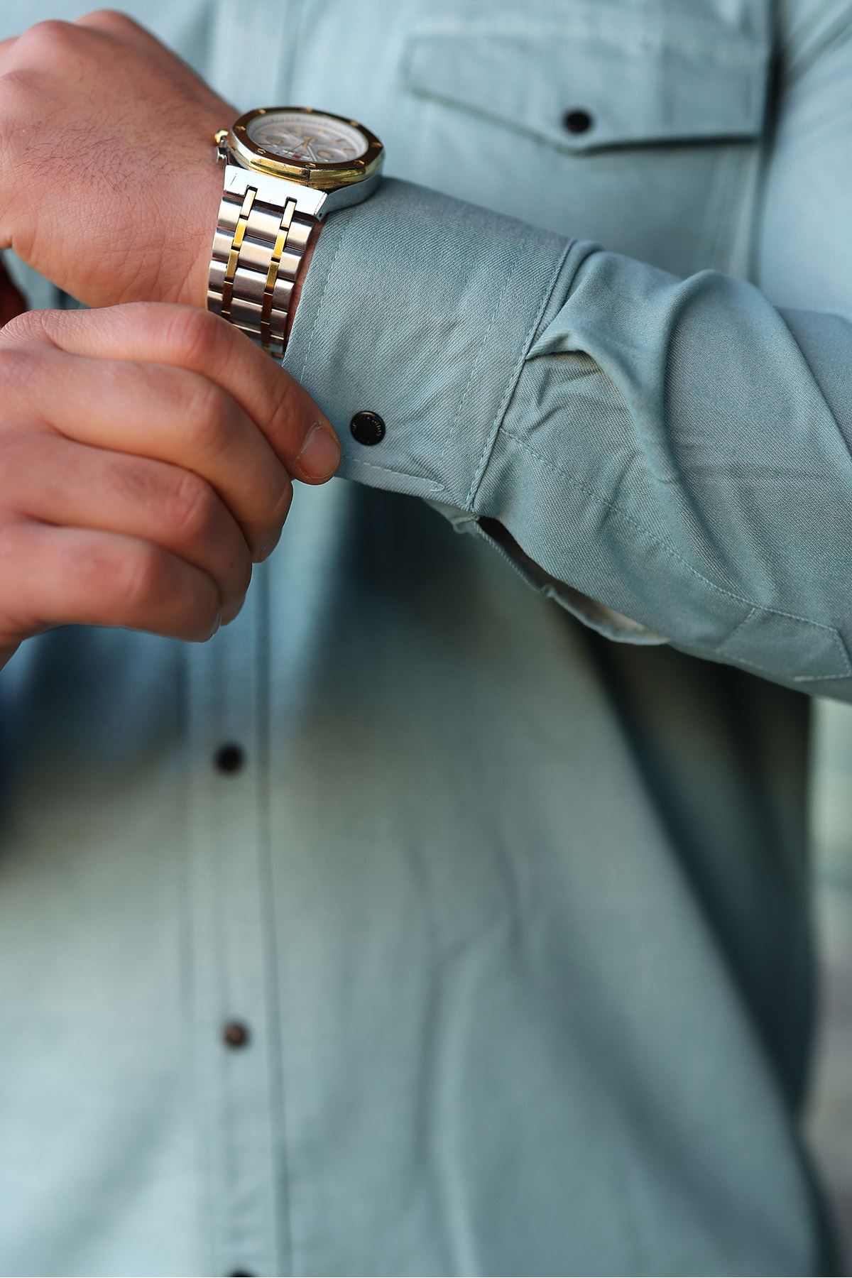 Slim Fit Jeans - Kot Erkek Gömlek Günlük Kullanıma Uygun