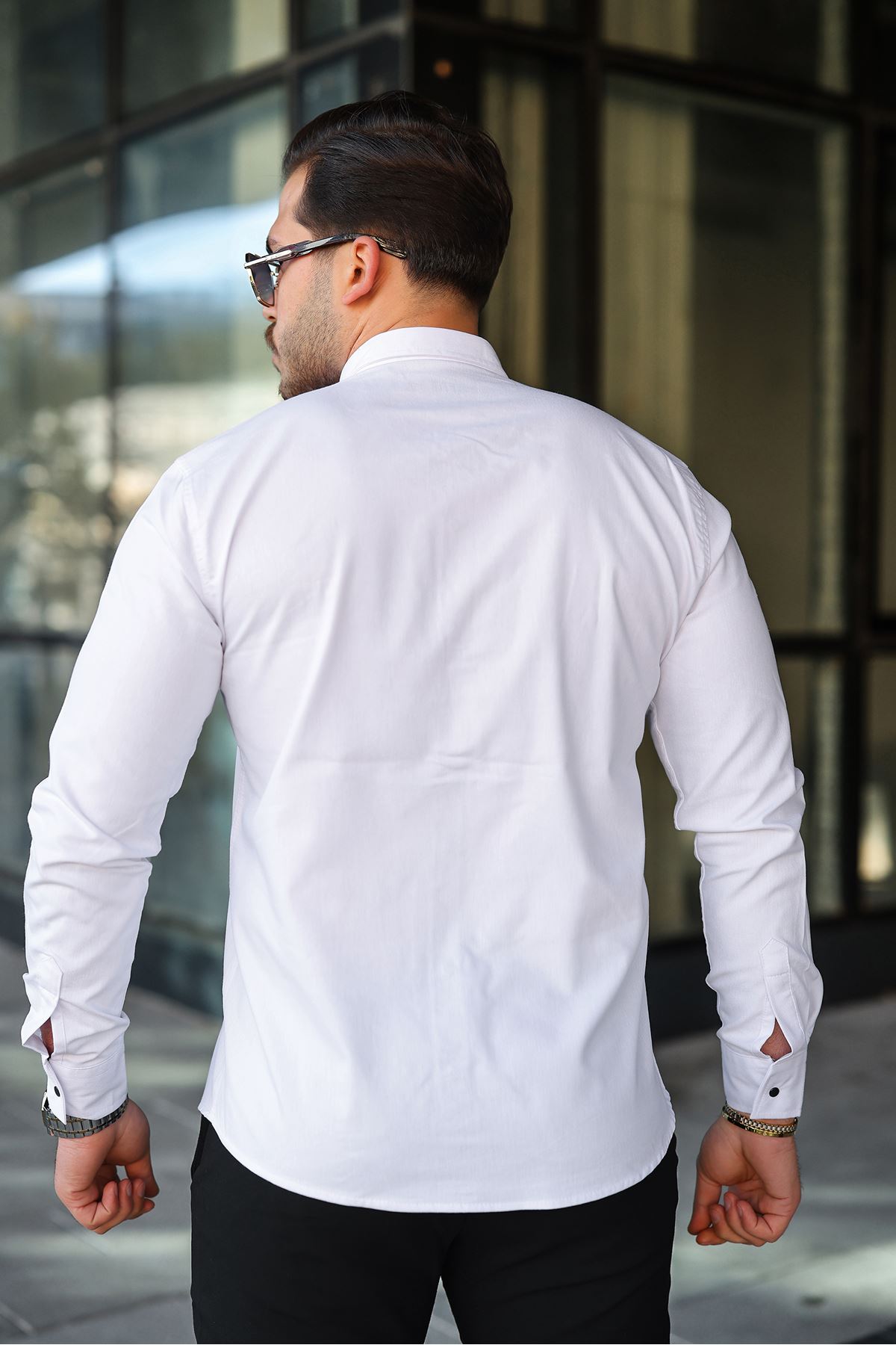 Slim Fit Jeans - Kot Erkek Gömlek Günlük Kullanıma Uygun