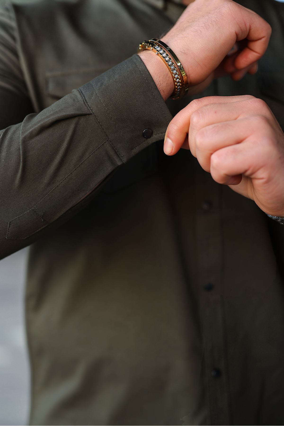 Slim Fit Jeans - Kot Erkek Gömlek Günlük Kullanıma Uygun