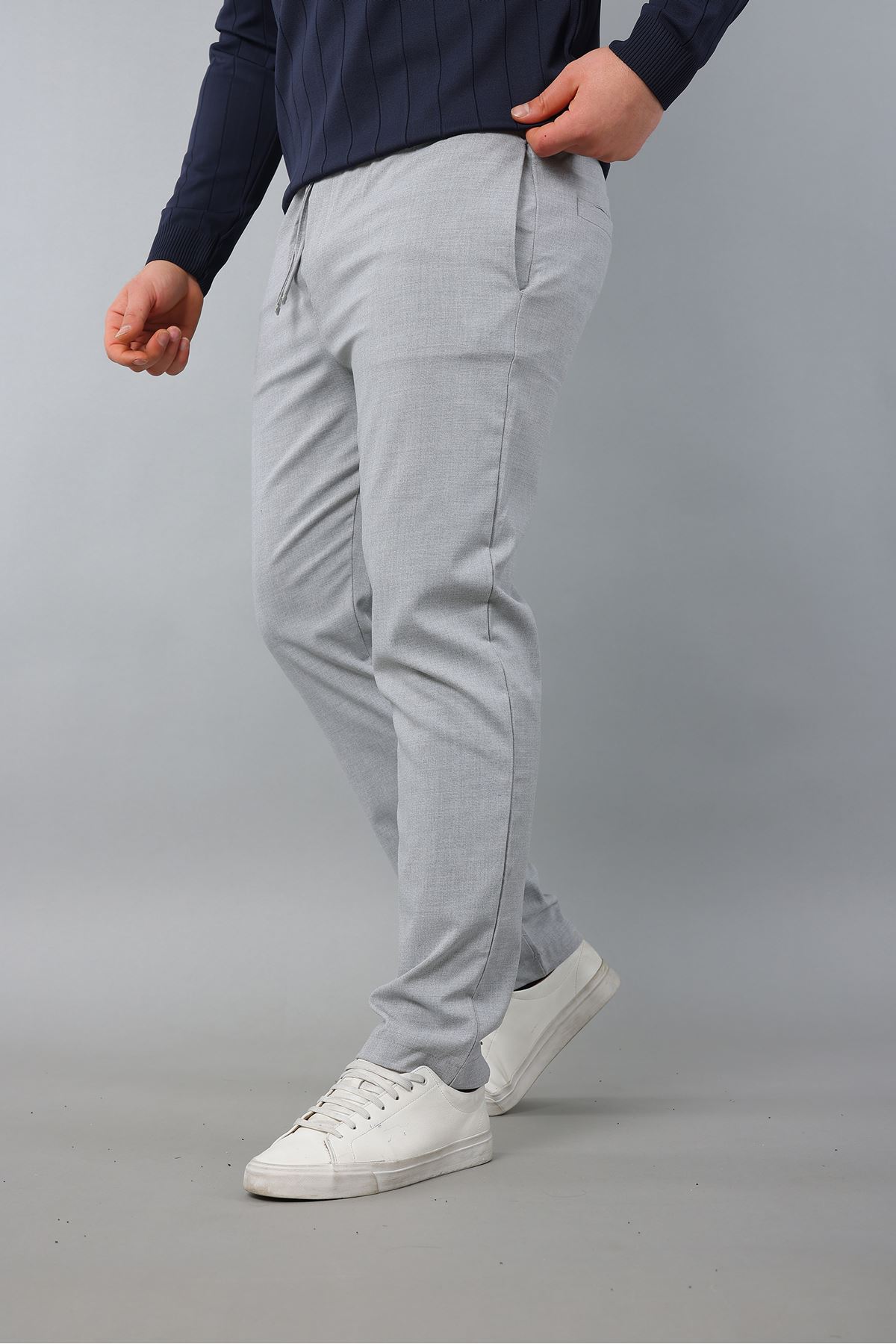 Erkek Polo Yaka Uzun kol Yarım fermuarlı Klasik Düz Günlük Kullanıma Uygun Triko