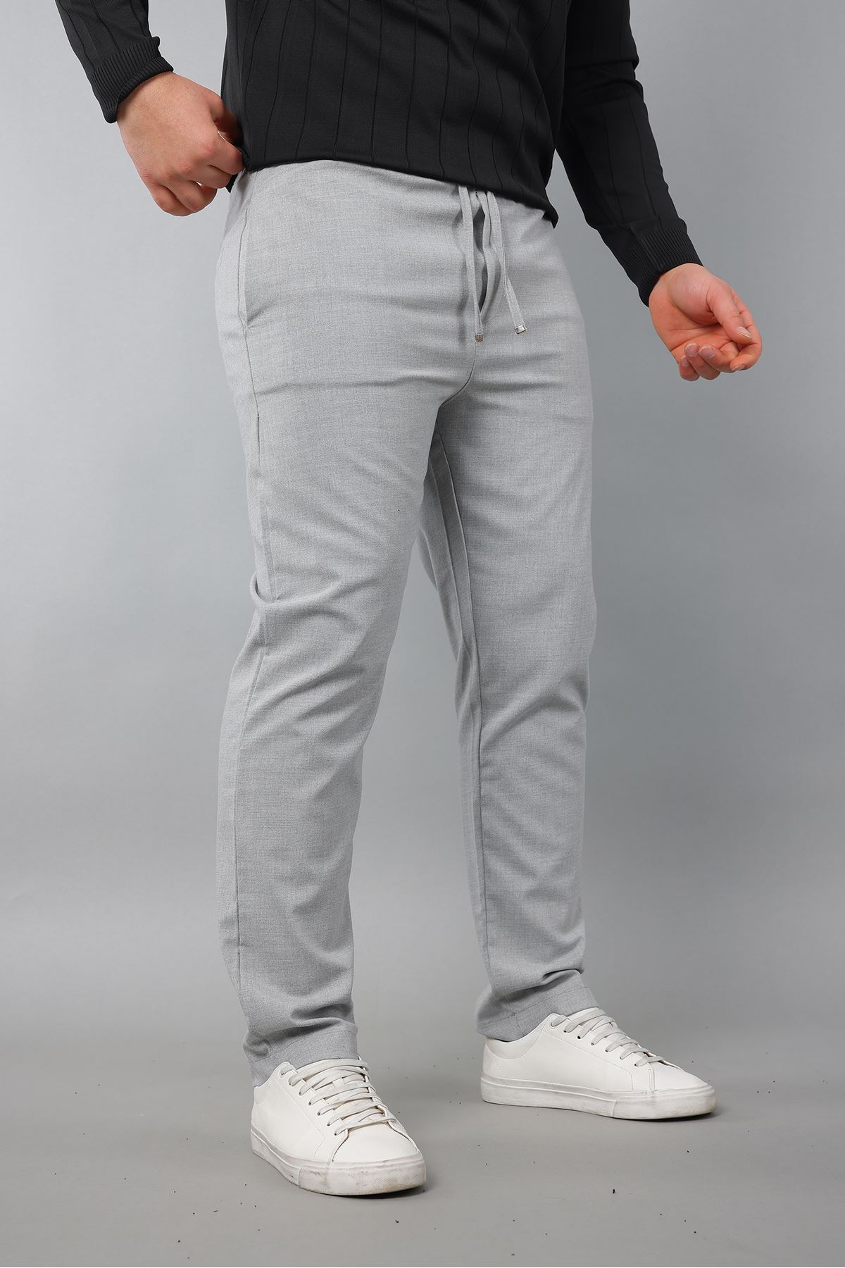 Erkek Polo Yaka Uzun kol Yarım fermuarlı Klasik Düz Günlük Kullanıma Uygun Triko