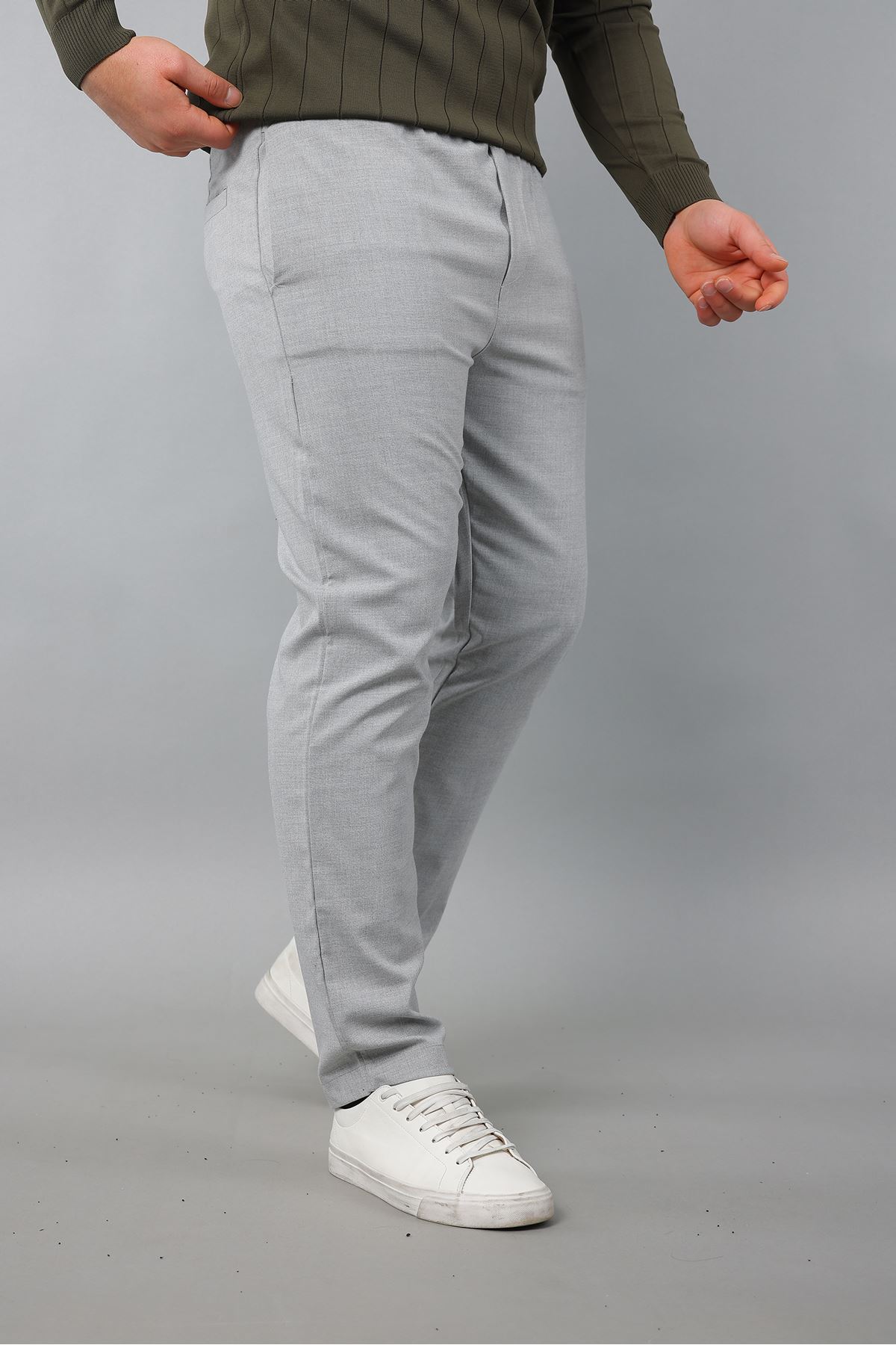 Erkek Polo Yaka Uzun kol Yarım fermuarlı Klasik Düz Günlük Kullanıma Uygun Triko