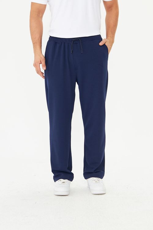 Erkek Baggy Krep Kumaş Bağcıklı Pantolon