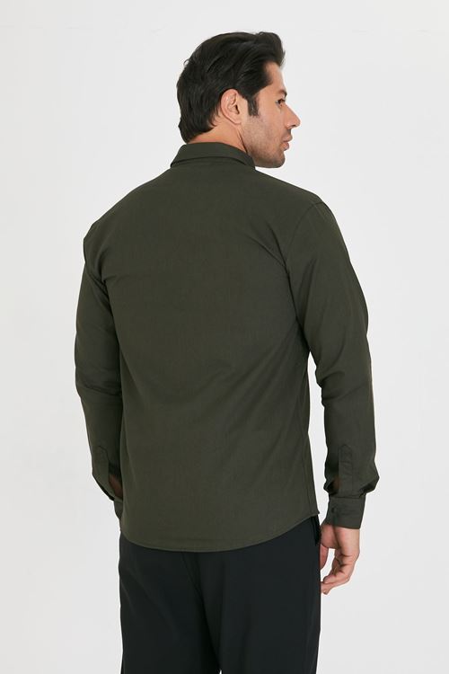 Slim Fit Erkek Kot Gömlek