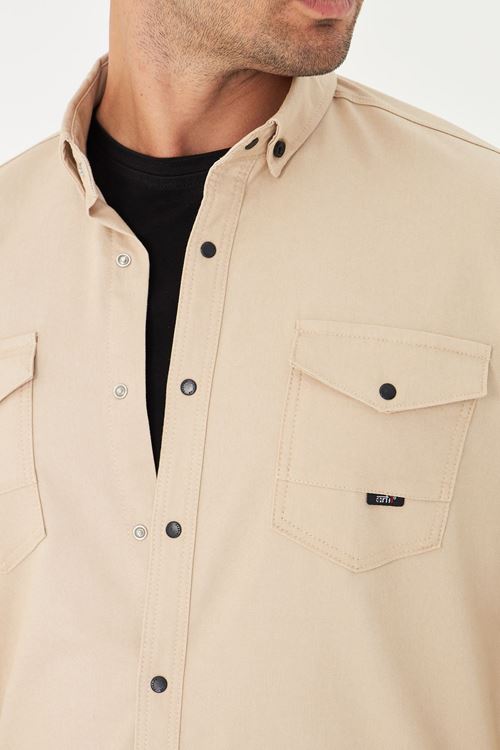 Slim Fit Erkek Kot Gömlek