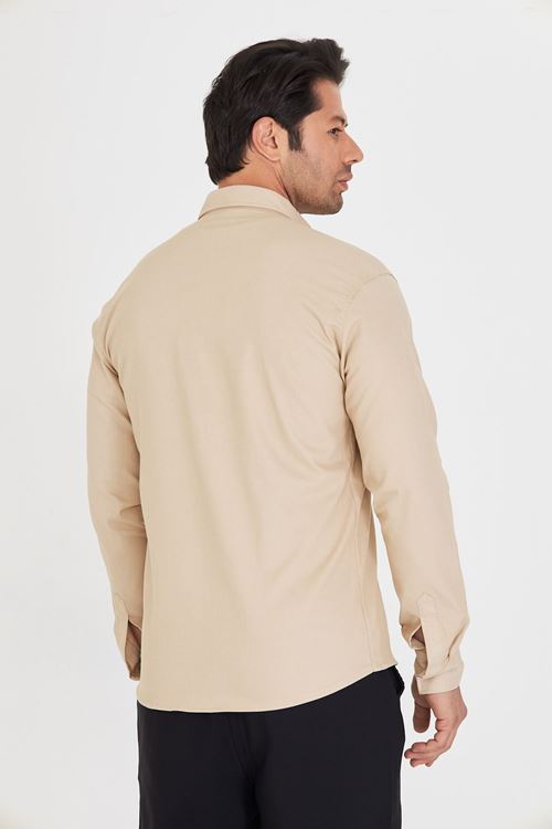 Slim Fit Erkek Kot Gömlek