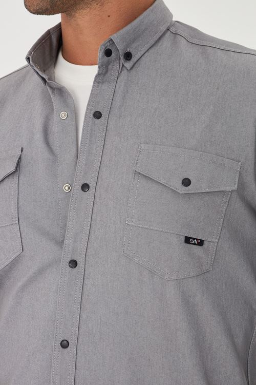 Slim Fit Erkek Kot Gömlek