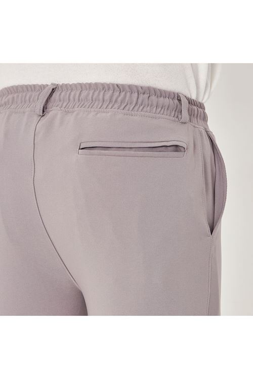 Erkek Bel Kemerli Bağcıklı Düz Paça Dabıl Kumaş Klasik Pantolon