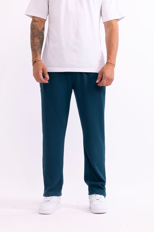 Erkek Baggy Burgu Desen Rahat Kullanışlı Pantolon