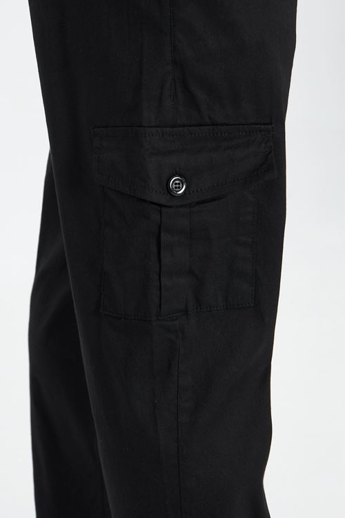 Erkek Kargo Cep Düz Paça Gabardin Regular Kalıp Pantolon