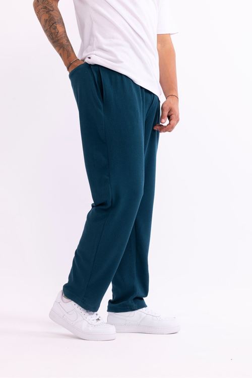 Erkek Baggy Burgu Desen Rahat Kullanışlı Pantolon