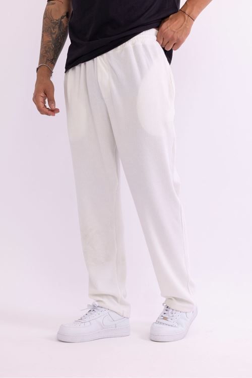 Erkek Baggy Burgu Desen Rahat Kullanışlı Pantolon