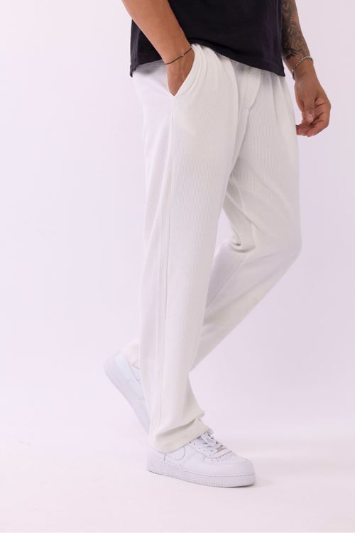 Erkek Baggy Burgu Desen Rahat Kullanışlı Pantolon