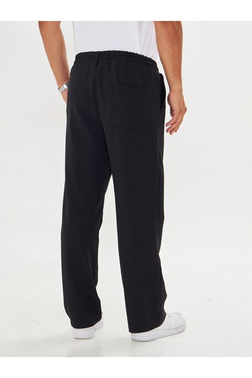 Erkek 2 İp Baggy Sade Bağcıklı Rahat Eşofman