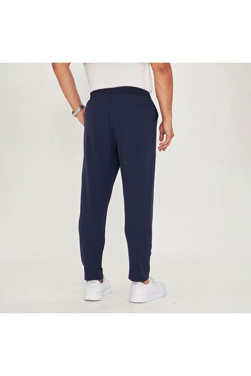 Erkek Çımalı Yandan Cepli Lastikli Bağcıklı Paça Fermuarlı Kullanışlı Slim Fit Jogger