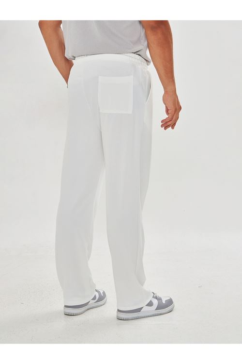 Erkek Baggy Krep Kumaş Bağcıklı Pantolon