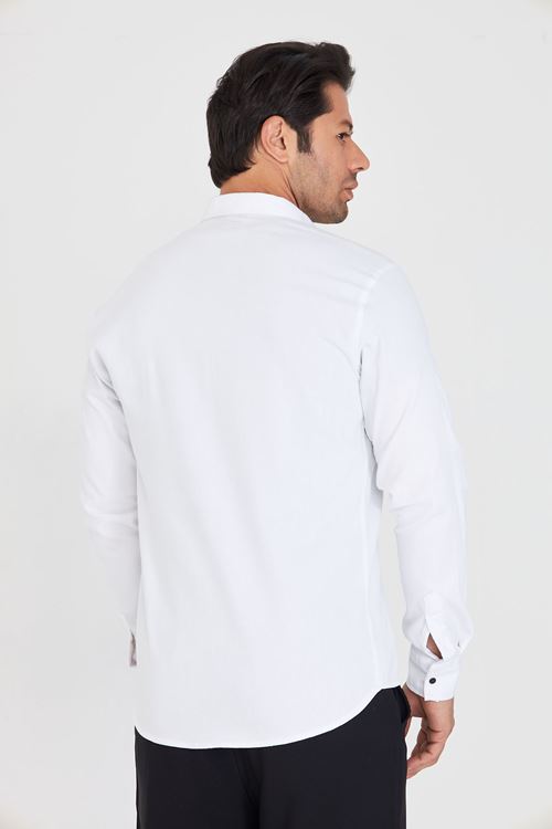 Slim Fit Jeans - Kot Erkek Gömlek Günlük Kullanıma Uygun