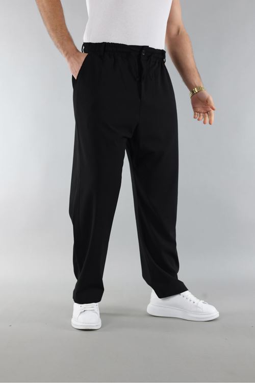 Erkek Biyeli Rahat Kesim Bol Paça Baggy Jogger