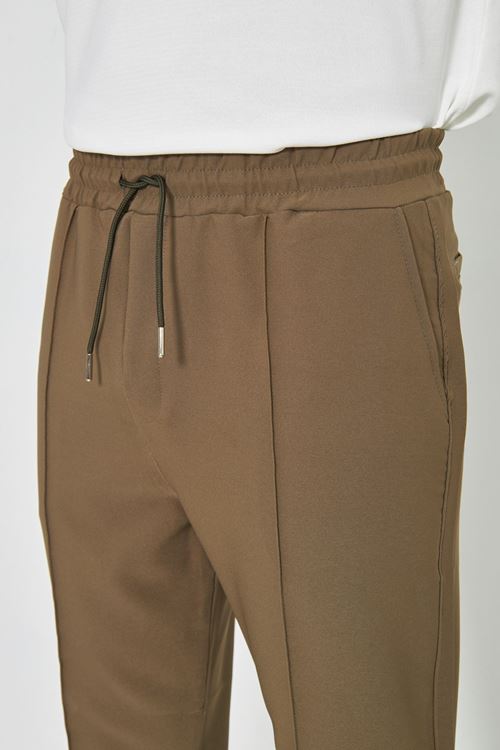 Erkek Çımalı Yandan Cepli Lastikli Bağcıklı Paça Fermuarlı Kullanışlı Slim Fit Jogger