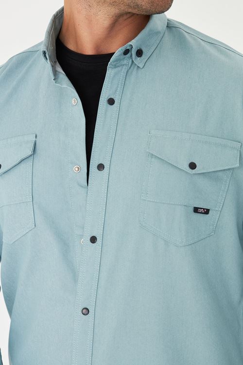 Slim Fit Jeans - Kot Erkek Gömlek Günlük Kullanıma Uygun