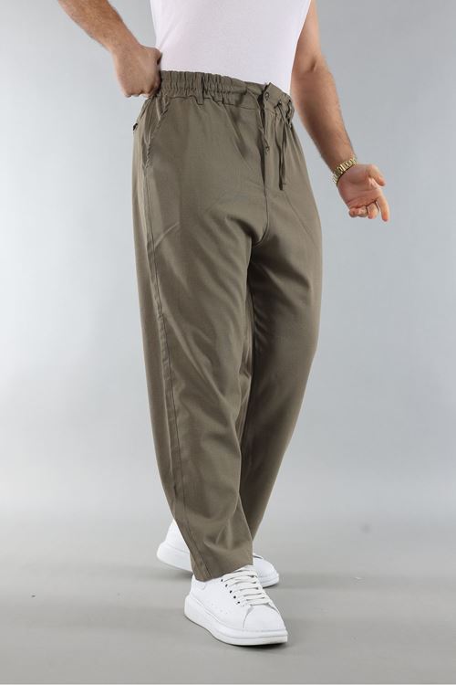 Erkek Biyeli Rahat Kesim Bol Paça Baggy Jogger