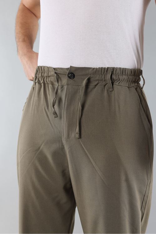 Erkek Biyeli Rahat Kesim Bol Paça Baggy Jogger