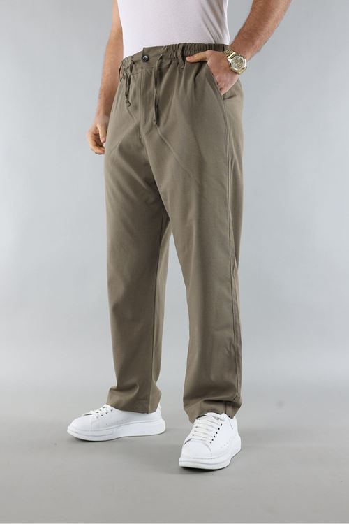 Erkek Biyeli Rahat Kesim Bol Paça Baggy Jogger