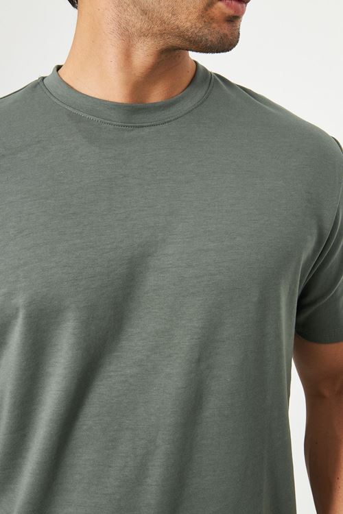 Erkek Sade Basic Bisiklet Yaka 2 İp Rahat Ferah Dokulu Kumaş Günlük Kullanıma Uygun T-shırt