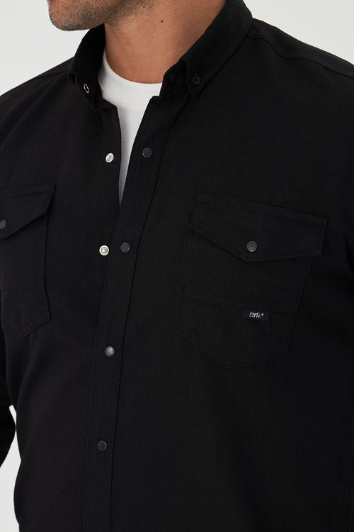 Slim Fit Jeans - Kot Erkek Gömlek Günlük Kullanıma Uygun