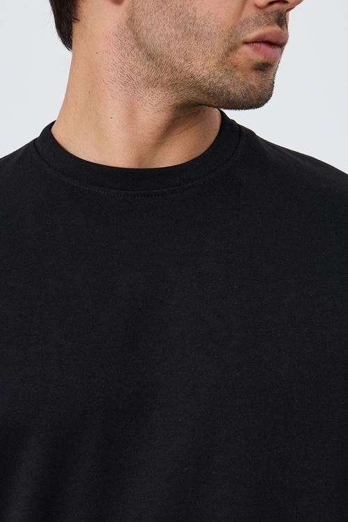 Erkek Bisiklet Yaka Oversize 2 Ip T-shirt