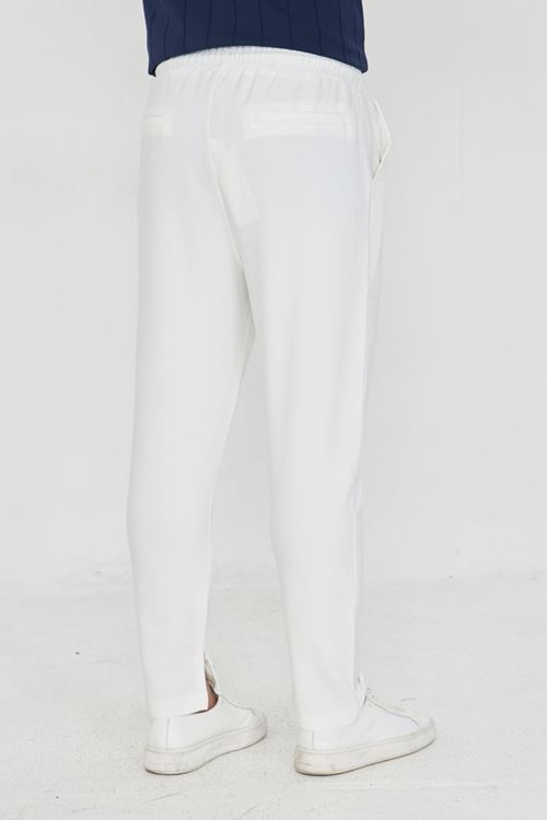 Erkek Çımalı Yandan Cepli Lastikli Bağcıklı Paça Fermuarlı Kullanışlı Slim Fit Jogger