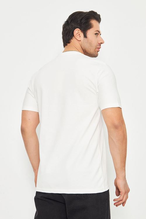 Erkek Sade Basic Bisiklet Yaka 2 İp Rahat Ferah Dokulu Kumaş Günlük Kullanıma Uygun T-shırt