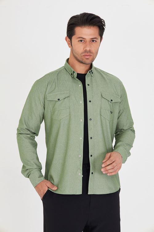 Slim Fit Jeans - Kot Erkek Gömlek Günlük Kullanıma Uygun