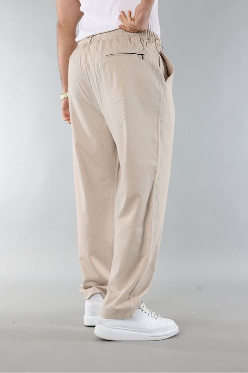 Erkek Biyeli Rahat Kesim Bol Paça Baggy Jogger