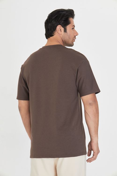 Erkek Bisiklet Yaka Oversize 2 Ip T-shirt