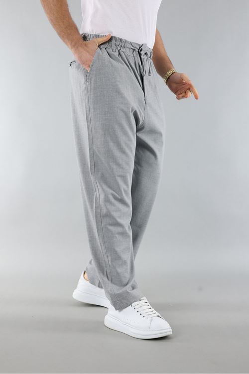 Erkek Biyeli Rahat Kesim Bol Paça Baggy Jogger