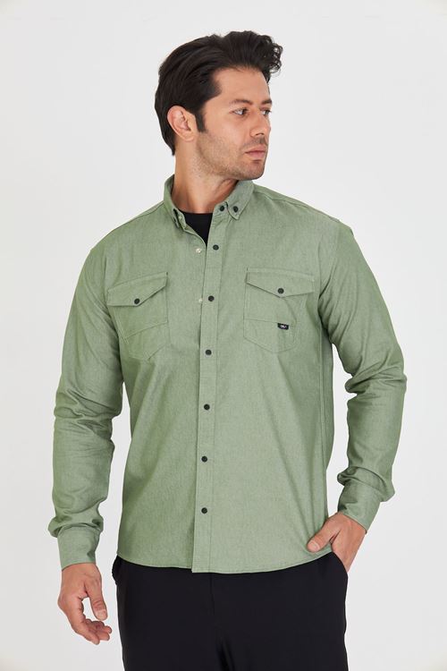 Slim Fit Jeans - Kot Erkek Gömlek Günlük Kullanıma Uygun