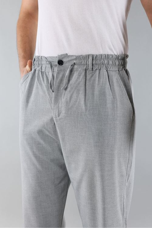 Erkek Biyeli Rahat Kesim Bol Paça Baggy Jogger