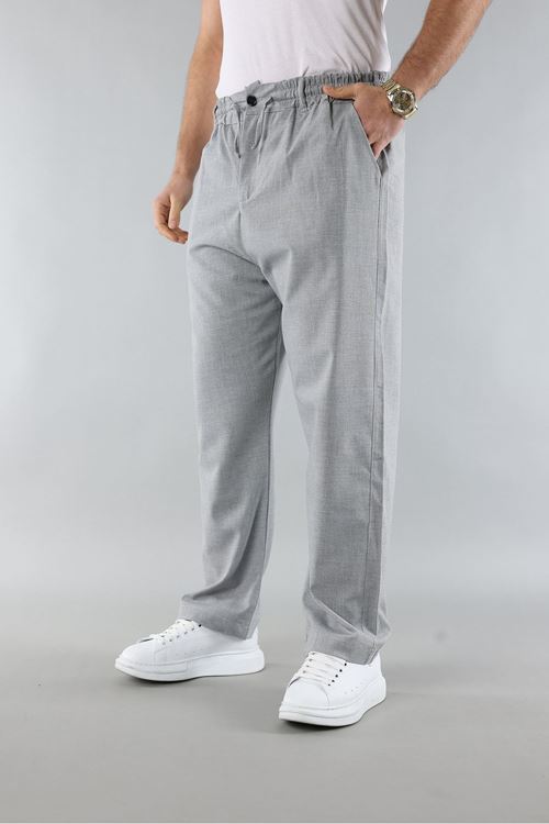 Erkek Biyeli Rahat Kesim Bol Paça Baggy Jogger