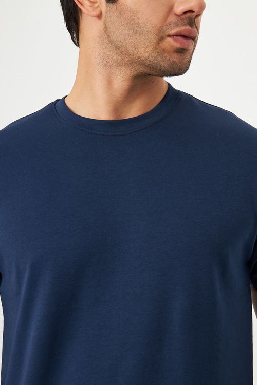 Erkek Sade Basic Bisiklet Yaka 2 İp Rahat Ferah Dokulu Kumaş Günlük Kullanıma Uygun T-shırt