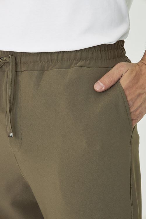 Erkek Bel Lastikli Bağcıklı Duble Paça Slim Fit Jogger Pantolon