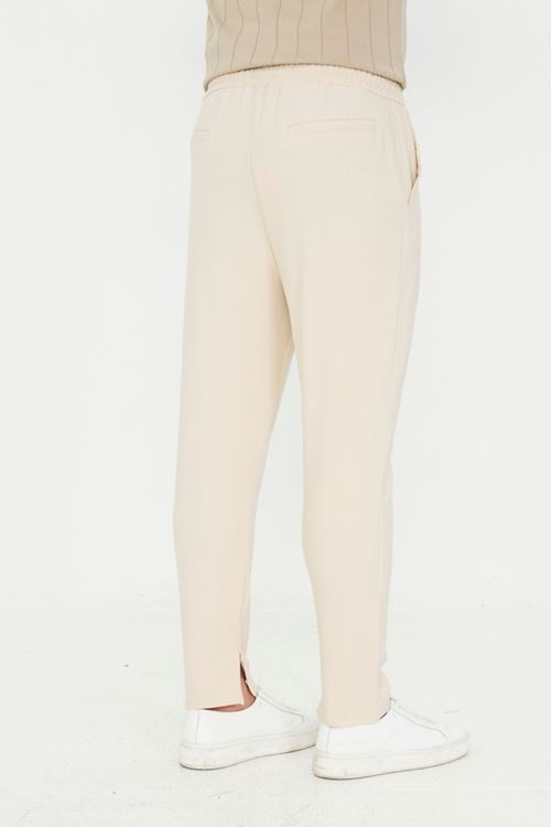 Erkek Çımalı Yandan Cepli Lastikli Bağcıklı Paça Fermuarlı Kullanışlı Slim Fit Jogger