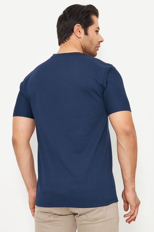 Erkek Sade Basic Bisiklet Yaka 2 İp Rahat Ferah Dokulu Kumaş Günlük Kullanıma Uygun T-shırt