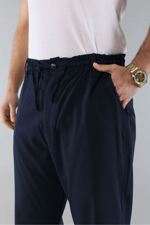 Erkek Biyeli Rahat Kesim Bol Paça Baggy Jogger