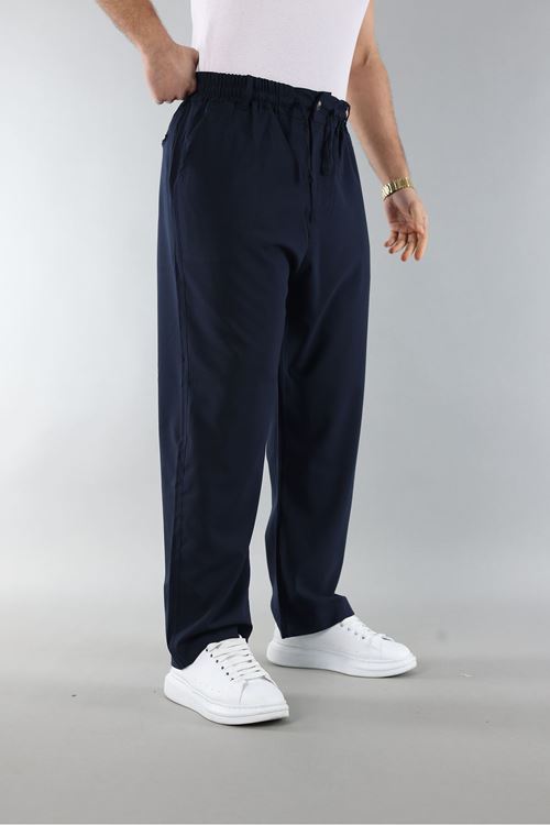 Erkek Biyeli Rahat Kesim Bol Paça Baggy Jogger