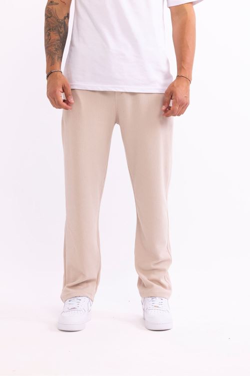 Erkek Baggy Burgu Desen Rahat Kullanışlı Pantolon