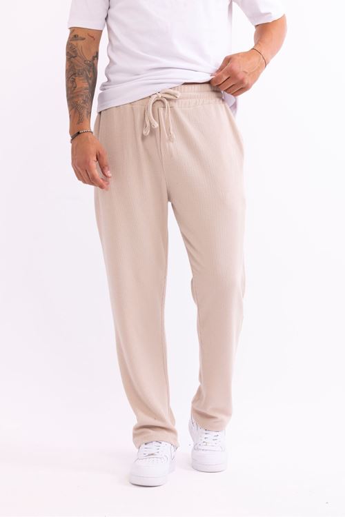 Erkek Baggy Burgu Desen Rahat Kullanışlı Pantolon