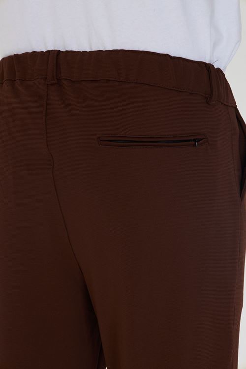 Erkek Jogger Ottoman Desen Kemerli Bel Bağlamalı Rahat Kalıp Pantolon