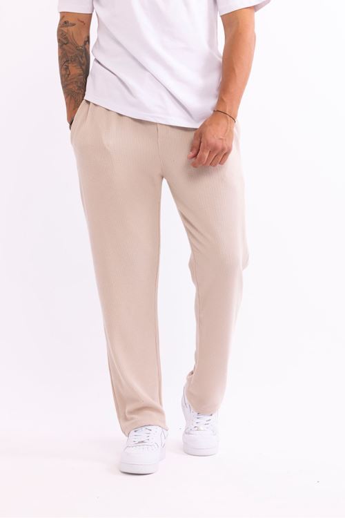 Erkek Baggy Burgu Desen Rahat Kullanışlı Pantolon