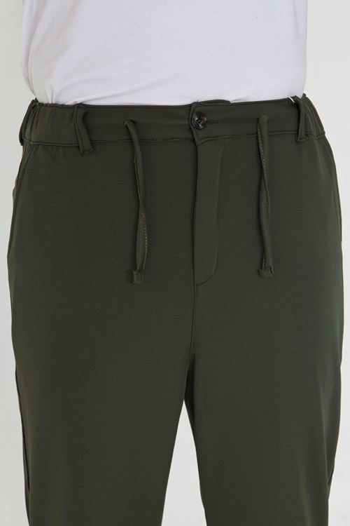 Erkek Jogger Ottoman Desen Kemerli Bel Bağlamalı Rahat Kalıp Pantolon